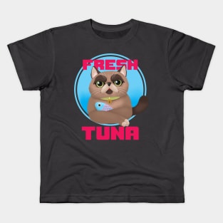 Fresh Tuna Cat Kids T-Shirt